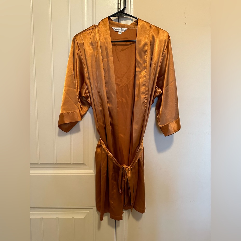 Satin robe